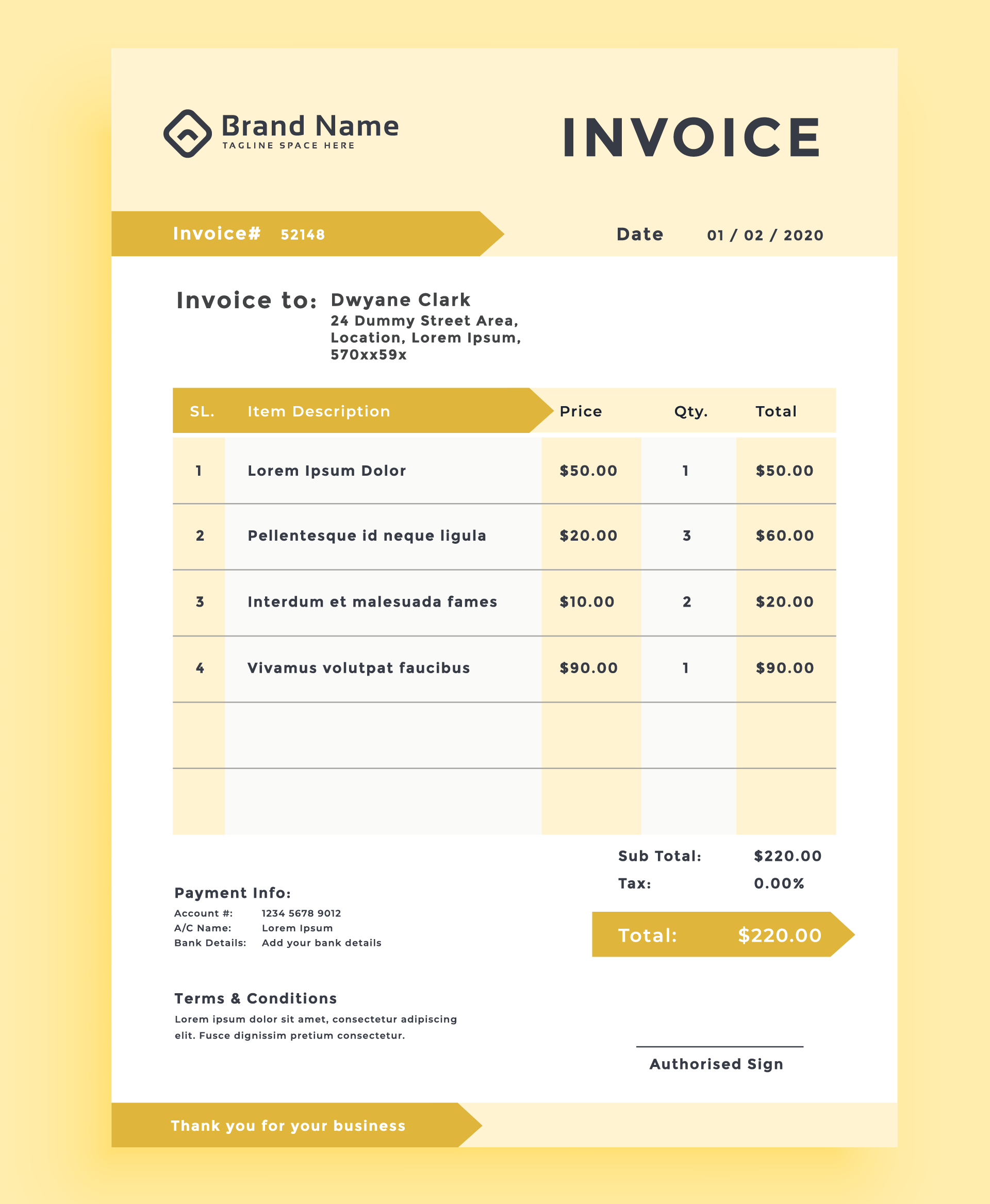 Generic Invoice