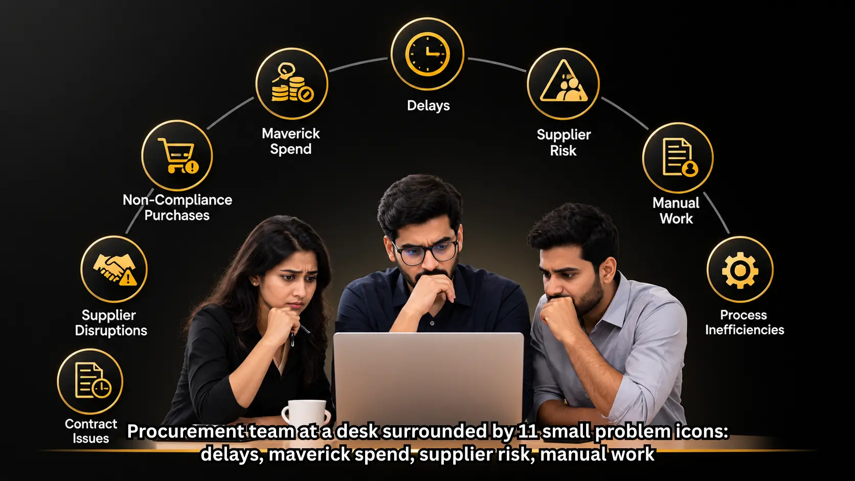procurement challenges infographic