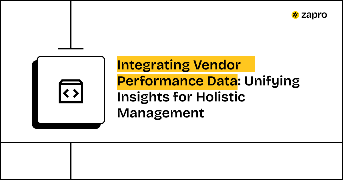 Integrating Vendor Performance Data