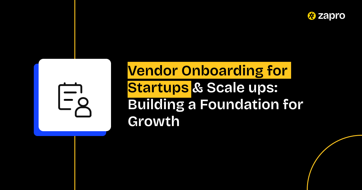 Vendor Onboarding for Startups