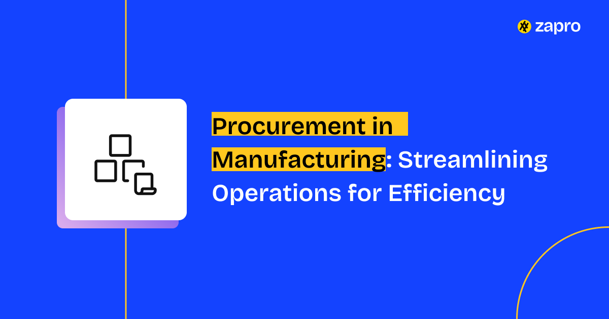 Procurement in Manufacturing