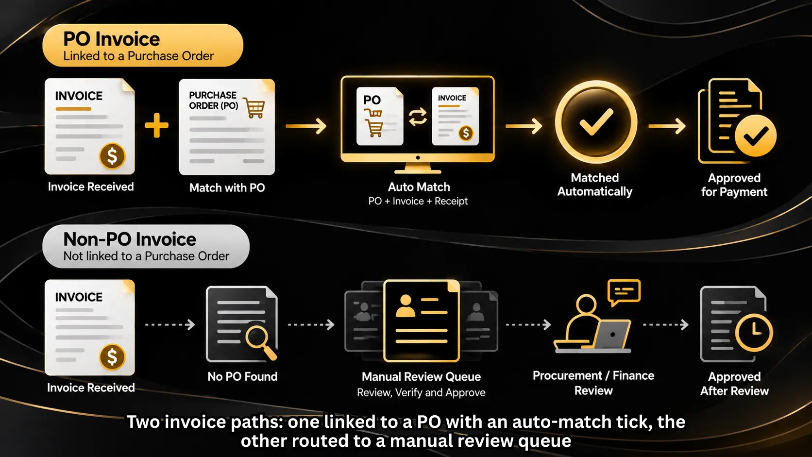 po vs non po invoice process flow