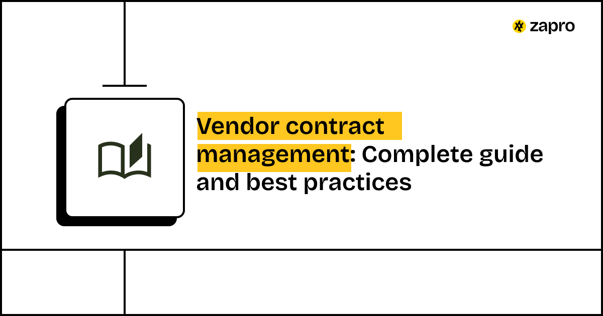 Vendor contract management