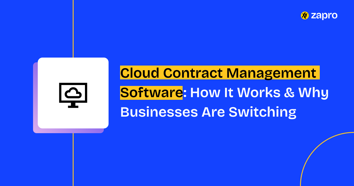 Cloud Contract Management Software