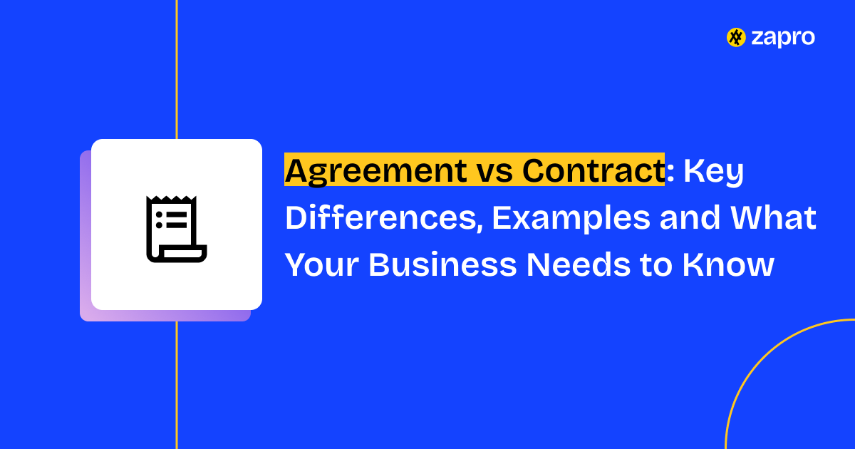Agreement vs Contract