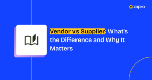 Vendor vs Supplier
