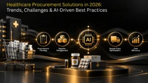 Healthcare procurement solutions using AI to manage medical supply purchasing
