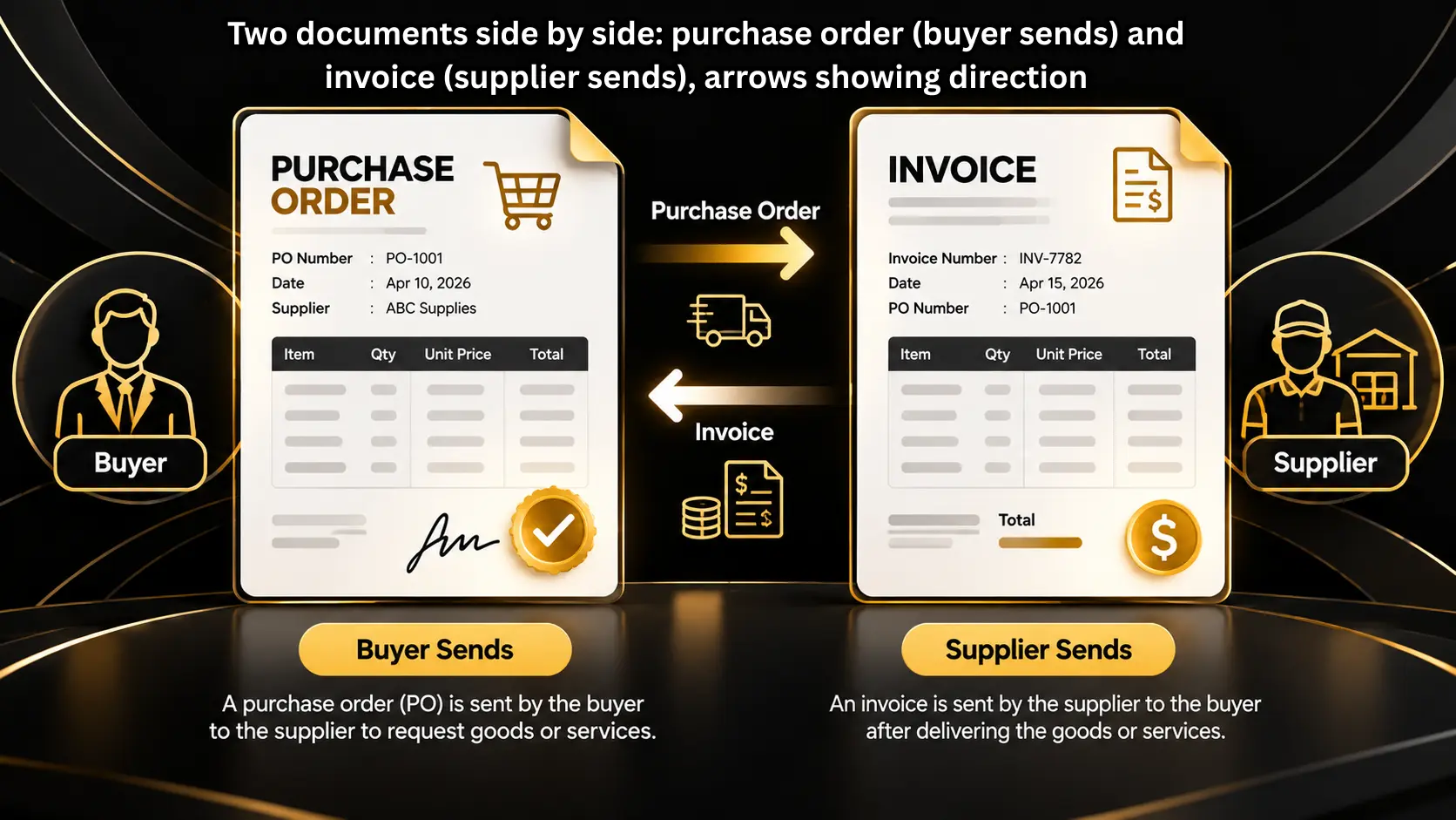 purchase order vs invoice