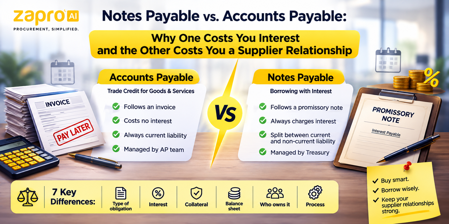 Notes Payable vs. Accounts Payable Difference Comparison