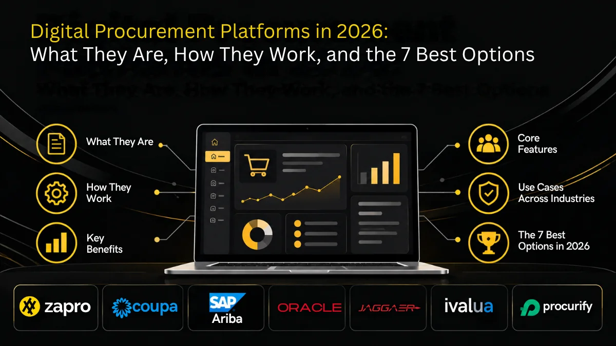 Digital procurement platform connecting sourcing, contracts, suppliers and invoices