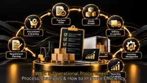 Operational procurement handling routine purchase orders efficiently