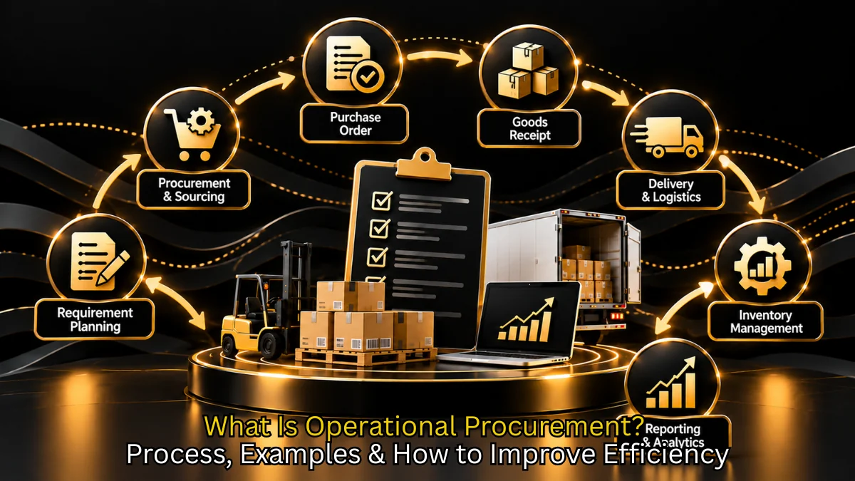 Operational procurement handling routine purchase orders efficiently