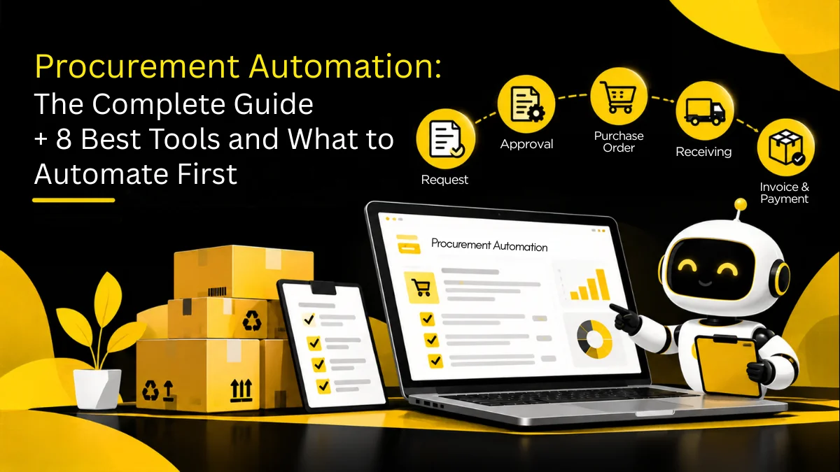Procurement automation tools moving manual paperwork into an automated workflow