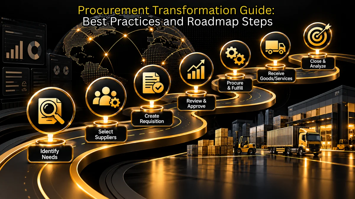 Procurement transformation roadmap from manual processes to digital procurement