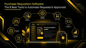 Purchase requisition software routing a request to approvers for automatic approval